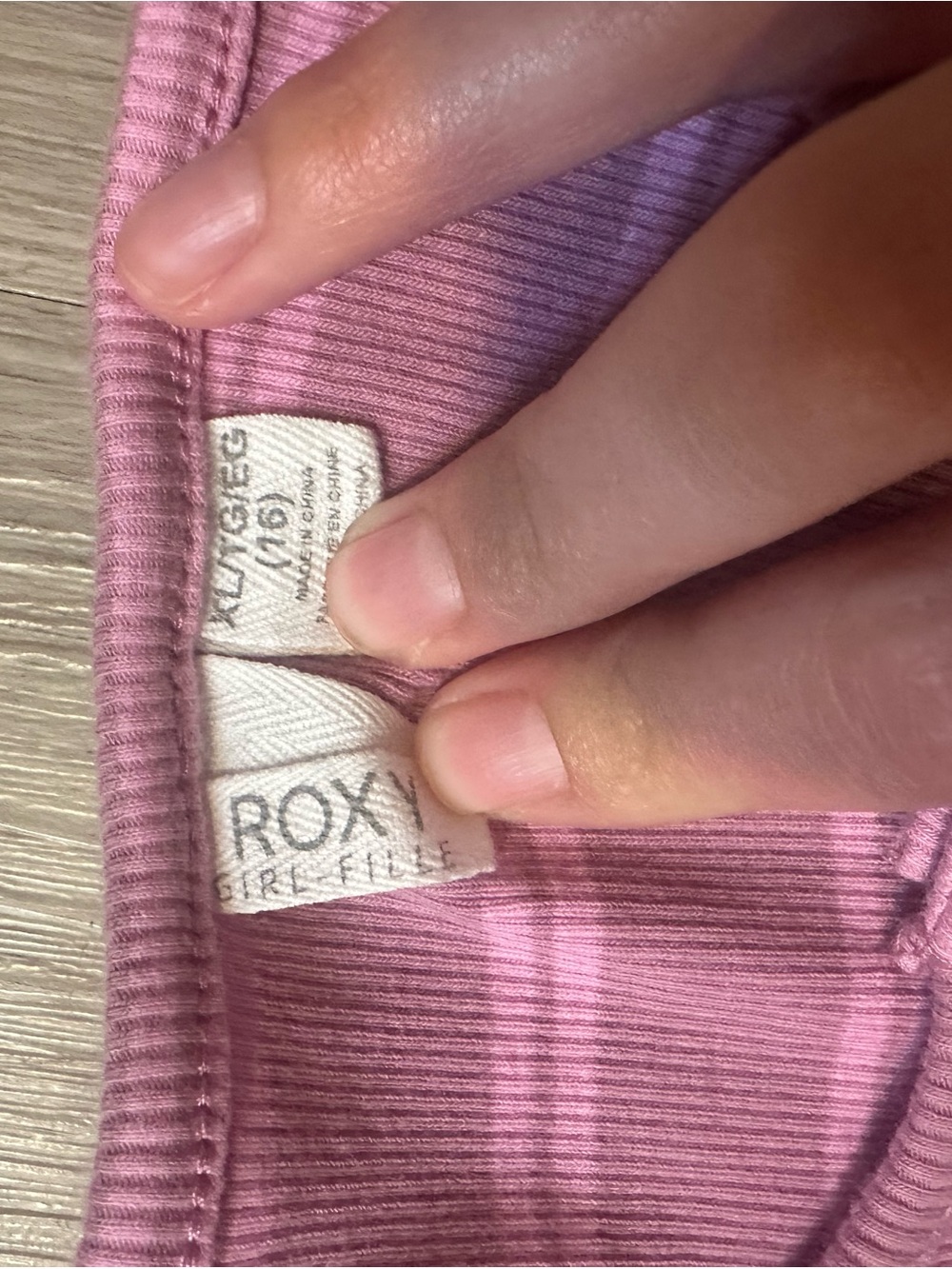 Roxy Pink Ribbed Button-Front Top - Picture 2 of 3